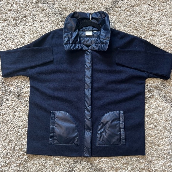 Chicos Wool blend Jacket navy Blue Buttons Up SZ 3 (XL) (SKU G113) - Picture 10 of 14